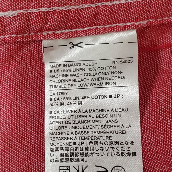 Banana Republic Mens XL Shirt Linen Slim Fit Button Up Lightweight Casual Wear - Picture 5 of 9